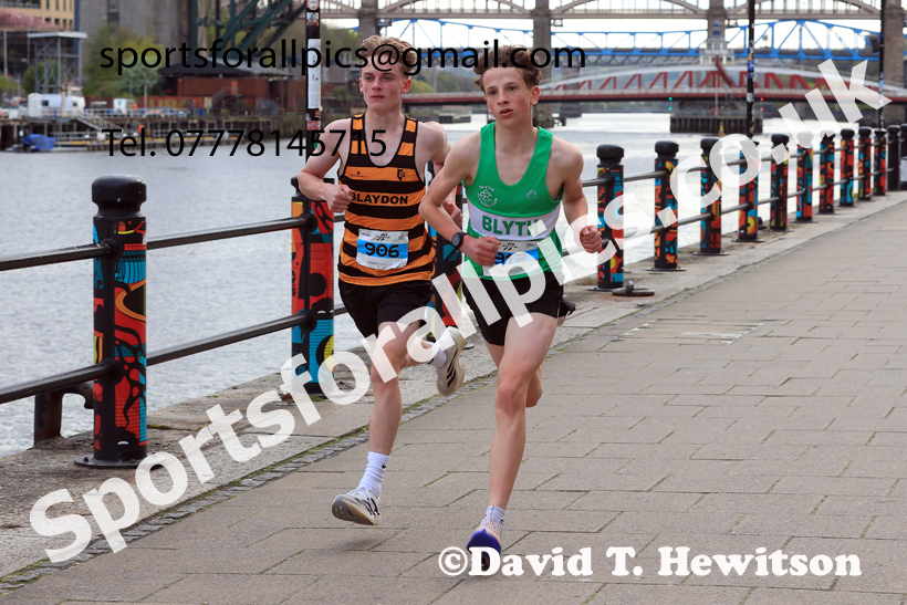 Junior 3k, 2026 Quayside 5k and Junior 3k, Newcastle/Gateshead. Photo: David T. Hewitson/Sports for All Pics